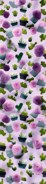 Free flower bookmark featuring tiny succulent plants